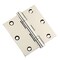 Embassy 3-1/2 x 3-1/2 Solid Brass Ball Bearing Hinge, Polished Nickel Finish with Flat Tips 3535BBUS14F-1 - alternate 1